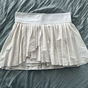 Yogalicious Ivory Ruffled Mini Skirt